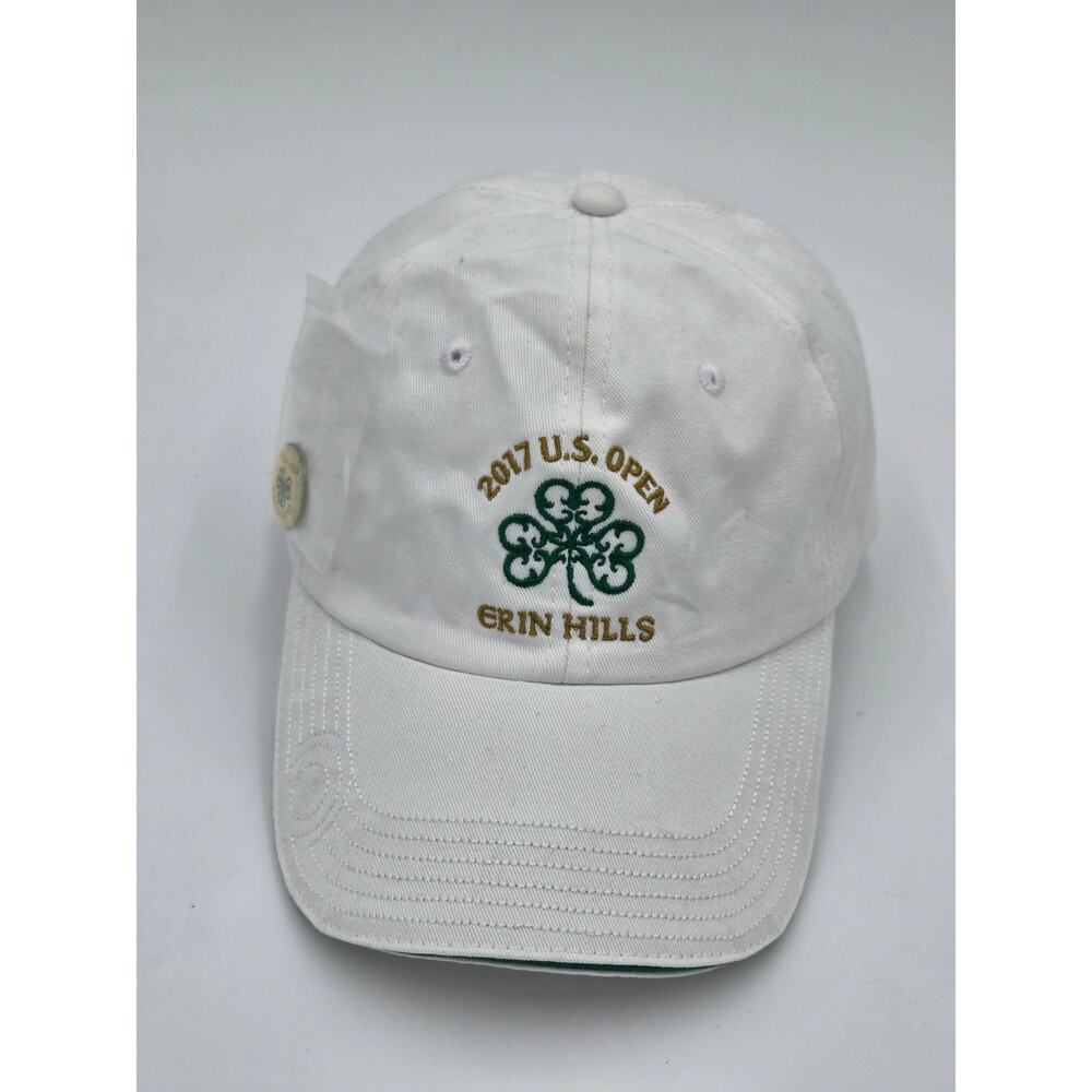 2017 US Open Erin Hills White Adjustable Golf Cap NWOT Pin Included
